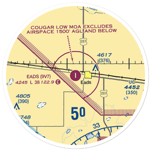 Eads Municipal Airport (9V7) VFR Sectional Sticker (20 mile)