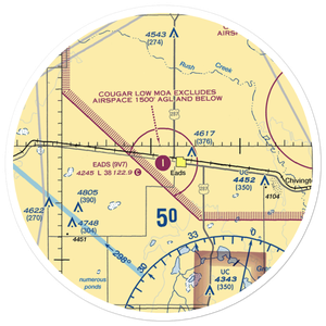 Eads Municipal Airport (9V7) VFR Sectional Sticker (30 mile)
