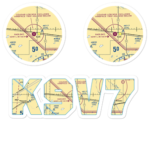 Eads Municipal Airport (9V7) VFR Sectional Sticker Pack