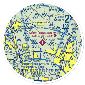 Williams Airport (9X1) VFR Sectional Sticker (20 mile)
