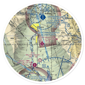 Sun Valley Airport (A20) VFR Sectional Sticker (30 mile)