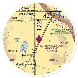 Butte Valley Airport (A32) VFR Sectional Sticker (20 mile)