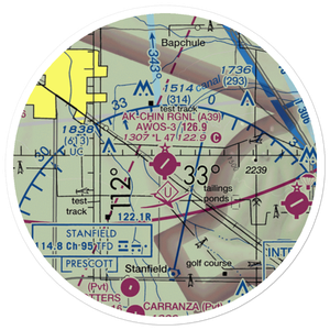 Ak-Chin Regional Airport (A39) VFR Sectional Sticker (20 mile)