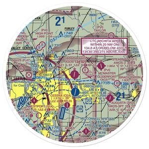 Colonel James Jabara Airport (AAO) VFR Sectional Sticker (30 mile)