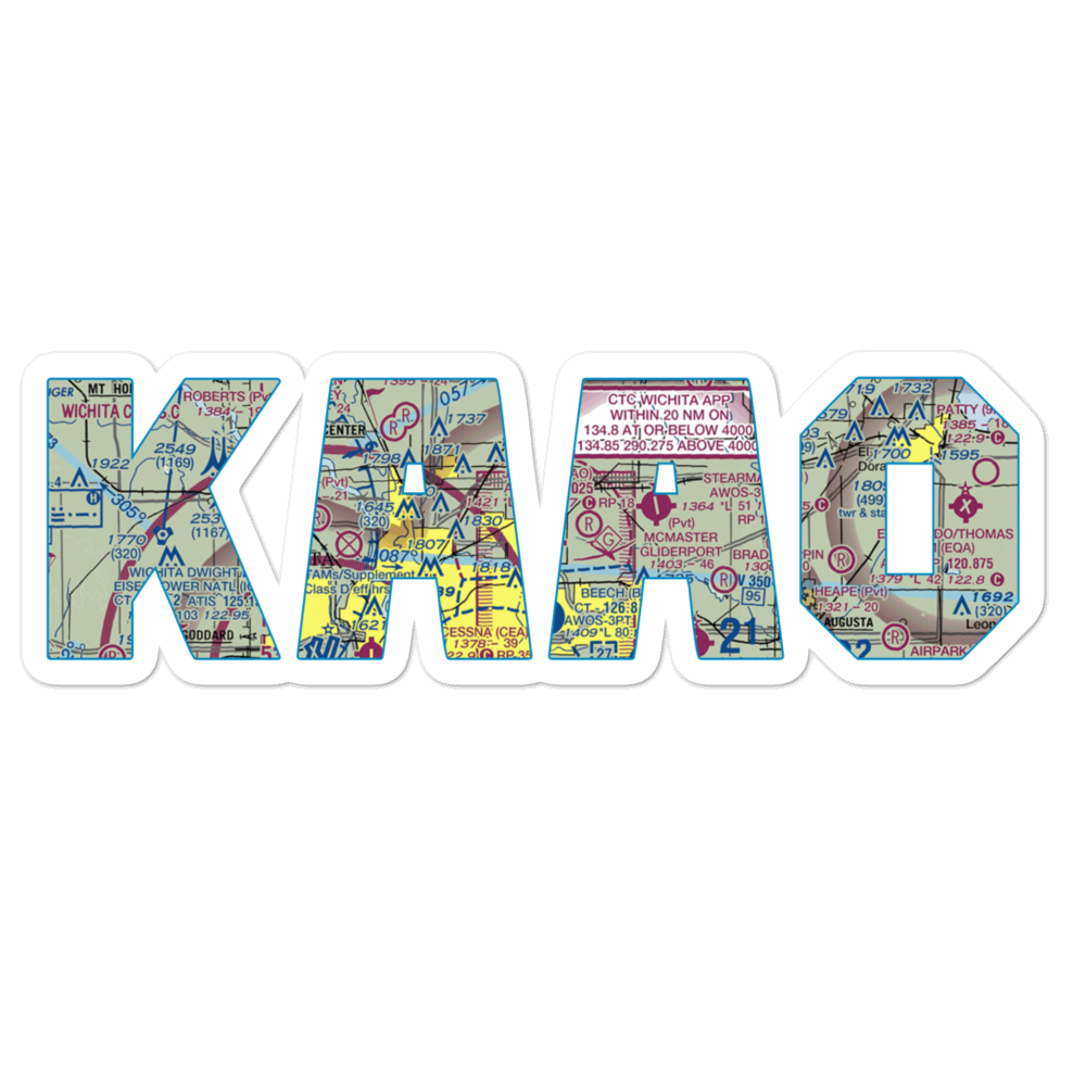 Colonel James Jabara Airport (AAO) VFR Sectional Sticker 