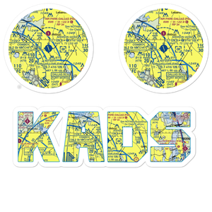 Addison Airport (ADS) VFR Sectional Sticker Pack