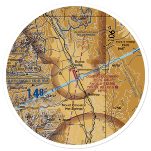 Central Colorado Regional Airport (AEJ) VFR Sectional Sticker (30 mile)