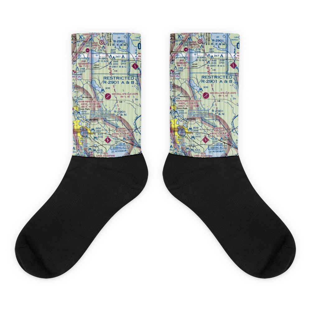 MacDill Air Force Base Auxiliary Field (AGR) VFR Sectional Socks 