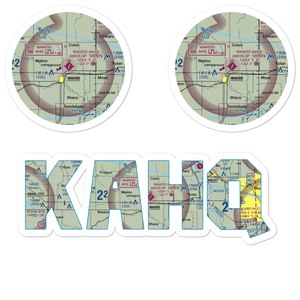 Wahoo Municipal Airport (AHQ) VFR Sectional Sticker Pack