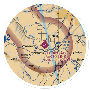 Hopkins Field (AIB) VFR Sectional Sticker (20 mile)