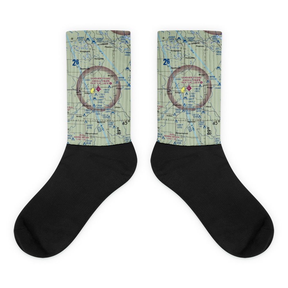 Langlade County Airport (AIG) VFR Sectional Socks 