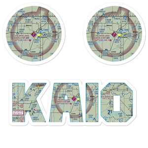 Atlantic Municipal Airport (AIO) VFR Sectional Sticker Pack