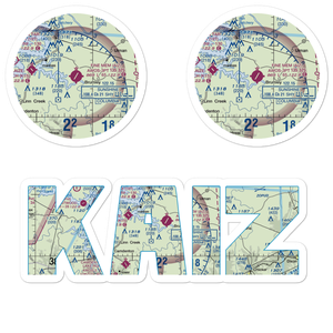 Lee C Fine Memorial Airport (AIZ) VFR Sectional Sticker Pack