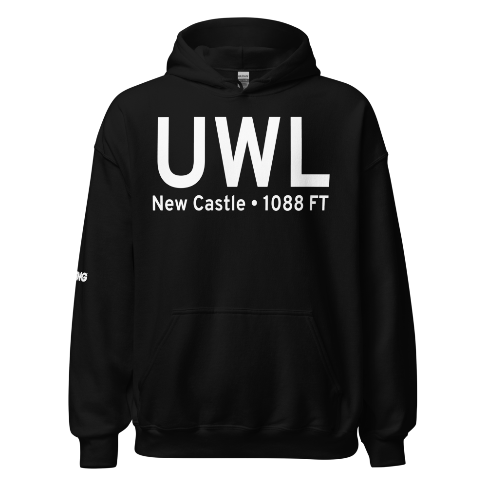 New Castle (KUWL) Airport Hoodie Sweatshirt 