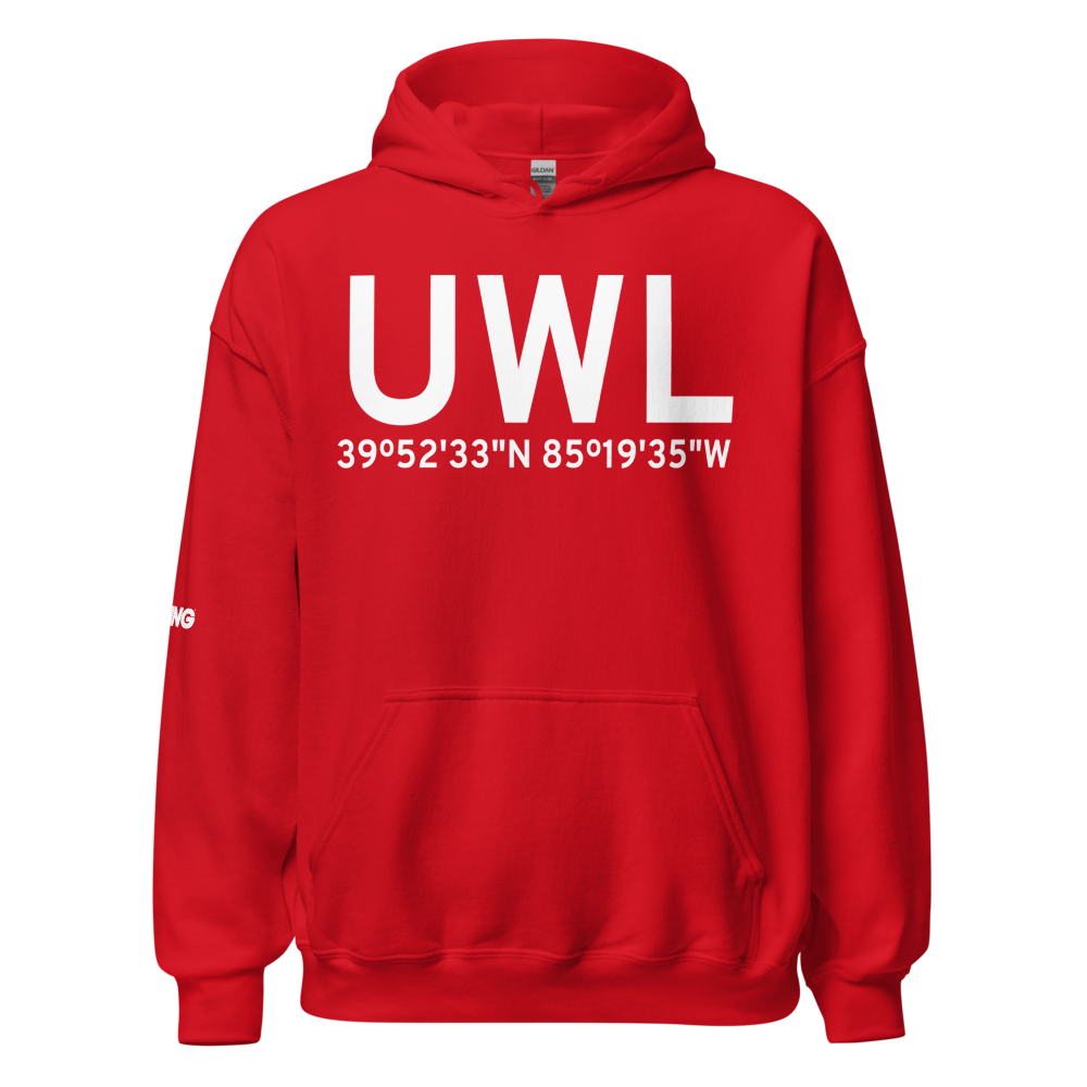 New Castle (KUWL) Airport Hoodie Sweatshirt 