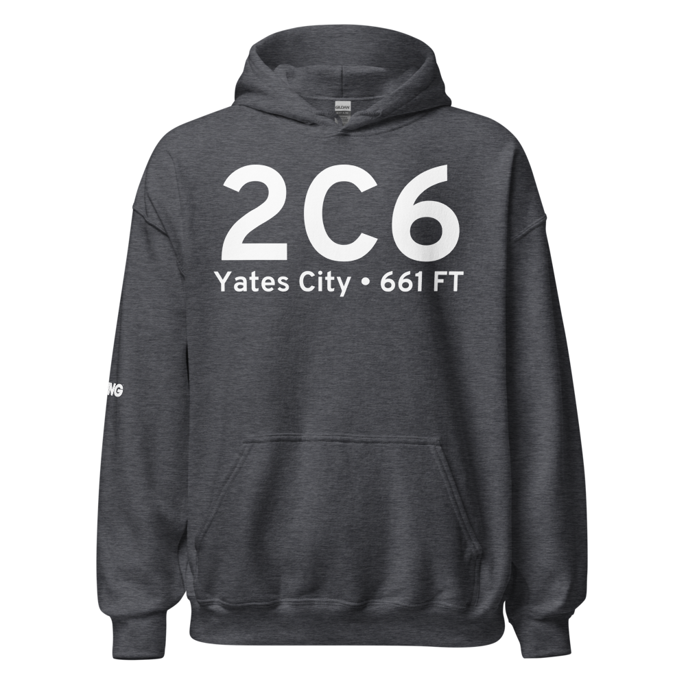 Yates City (2C6) Airport Hoodie Sweatshirt 