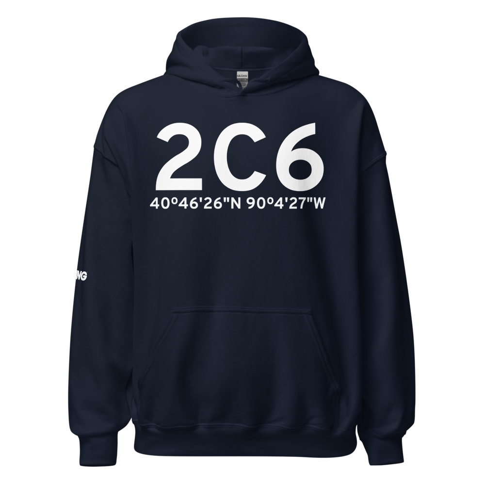 Yates City (2C6) Airport Hoodie Sweatshirt 