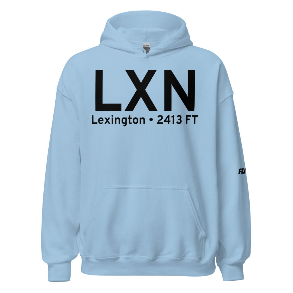 Lexington (KLXN) Airport Hoodie Sweatshirt 