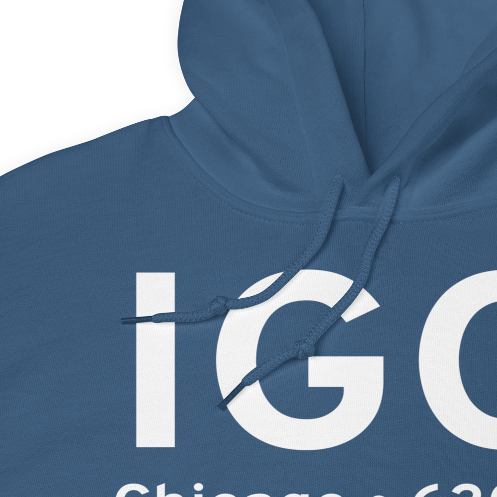 Chicago (KIGQ) Airport Hoodie Sweatshirt 