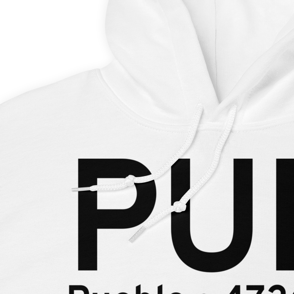 Pueblo (KPUB) Airport Hoodie Sweatshirt 