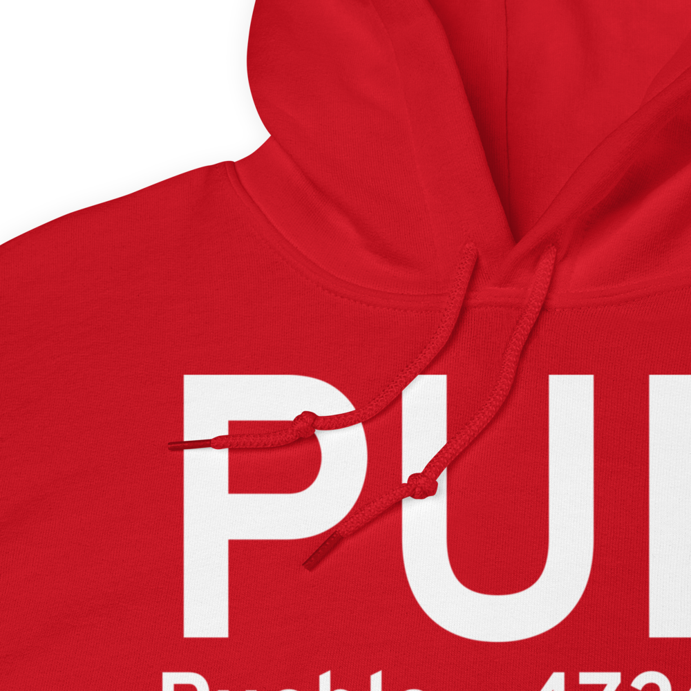 Pueblo (KPUB) Airport Hoodie Sweatshirt 