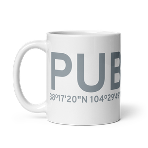 Pueblo (KPUB) Airport Mug