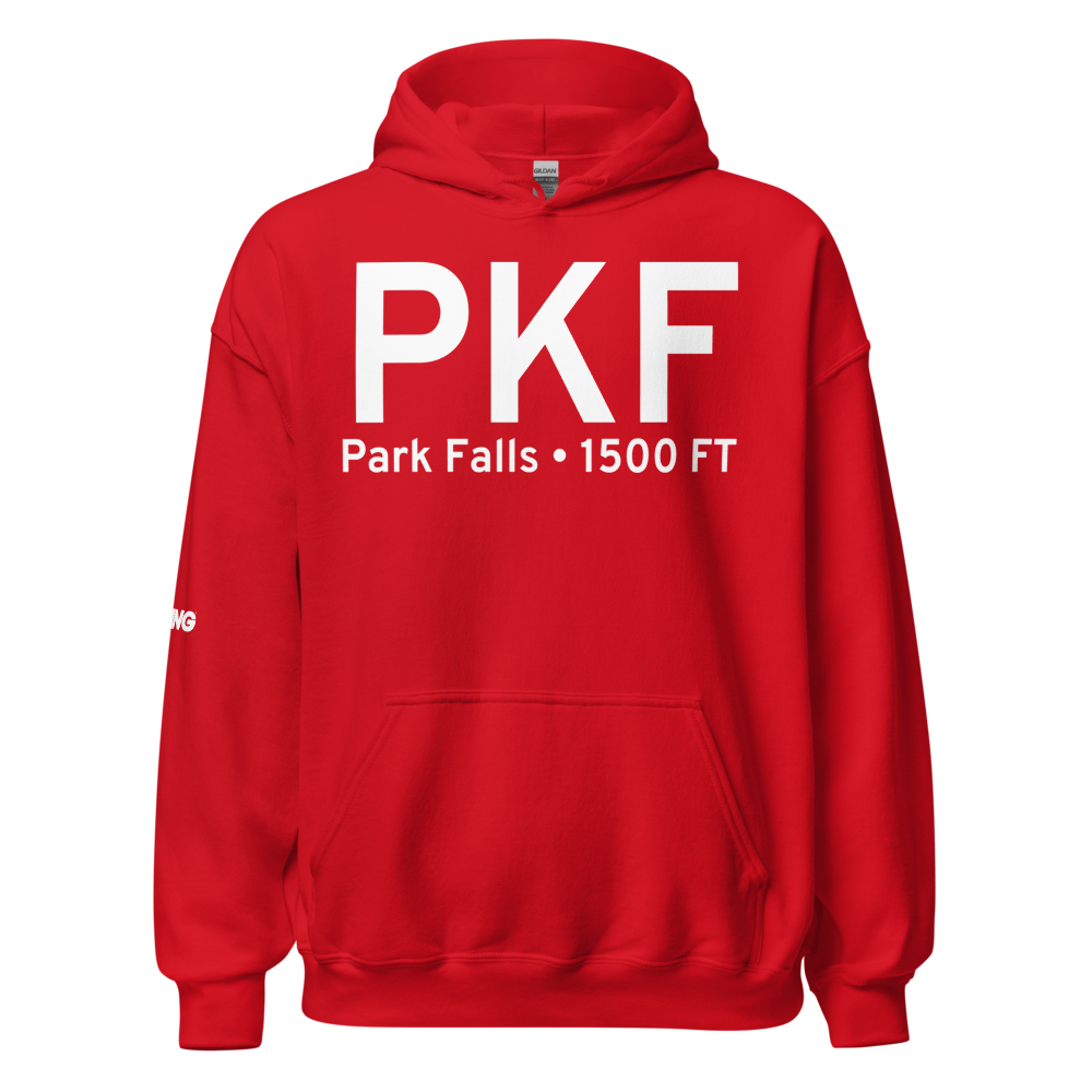Park Falls (KPKF) Airport Hoodie Sweatshirt 