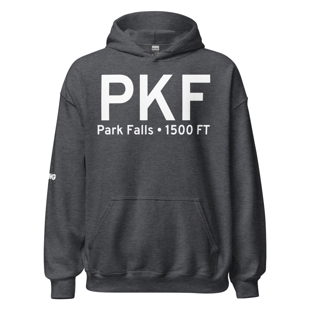 Park Falls (KPKF) Airport Hoodie Sweatshirt 
