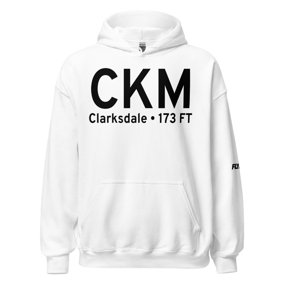 Clarksdale (KCKM) Airport Hoodie Sweatshirt 