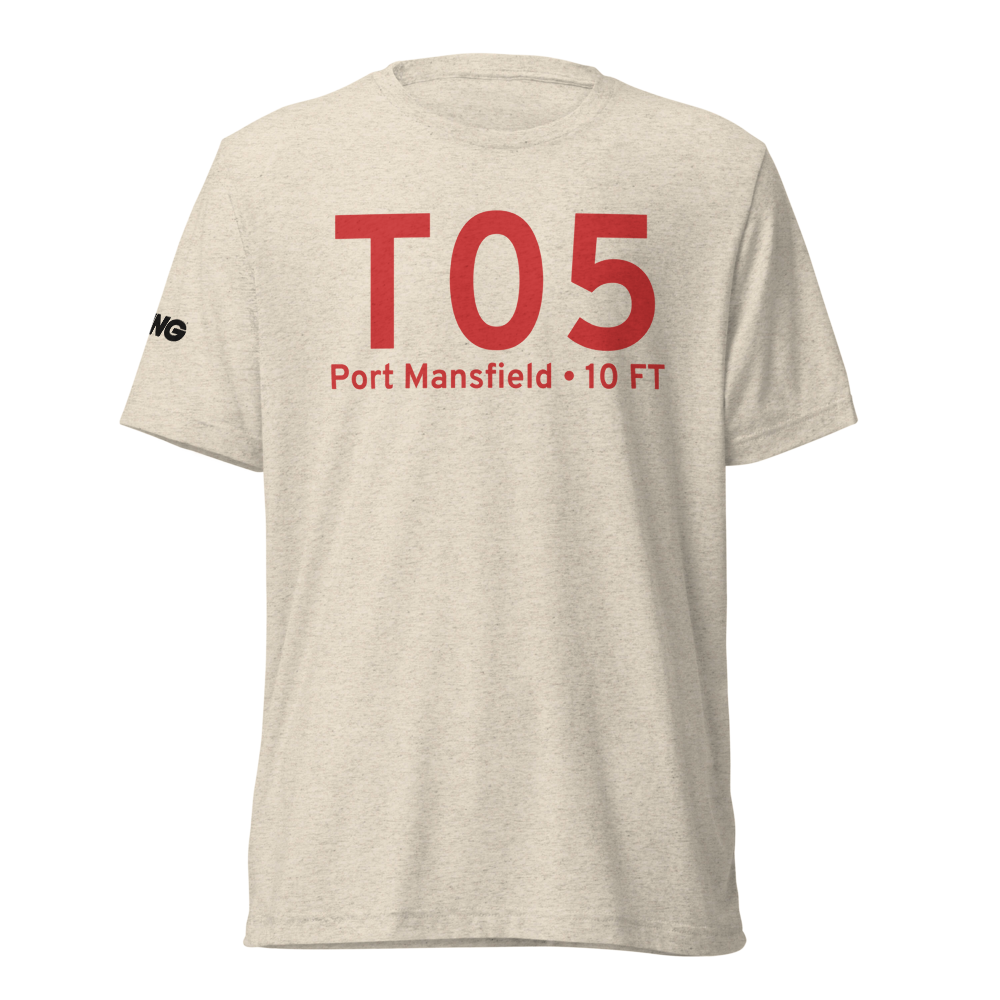 Port Mansfield (KT05) Airport Tri-blend T-Shirt 