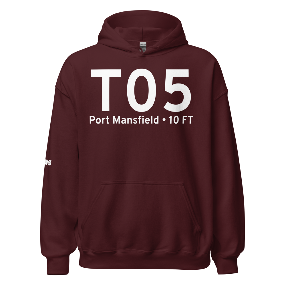 Port Mansfield (KT05) Airport Hoodie Sweatshirt 