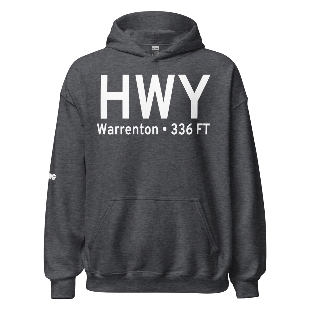 Warrenton (KHWY) Airport Hoodie Sweatshirt 
