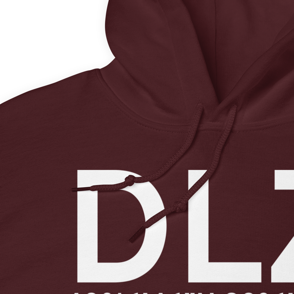 Delaware (KDLZ) Airport Hoodie Sweatshirt 