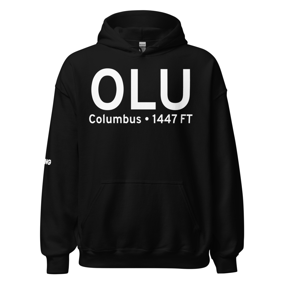 Columbus (KOLU) Airport Hoodie Sweatshirt 