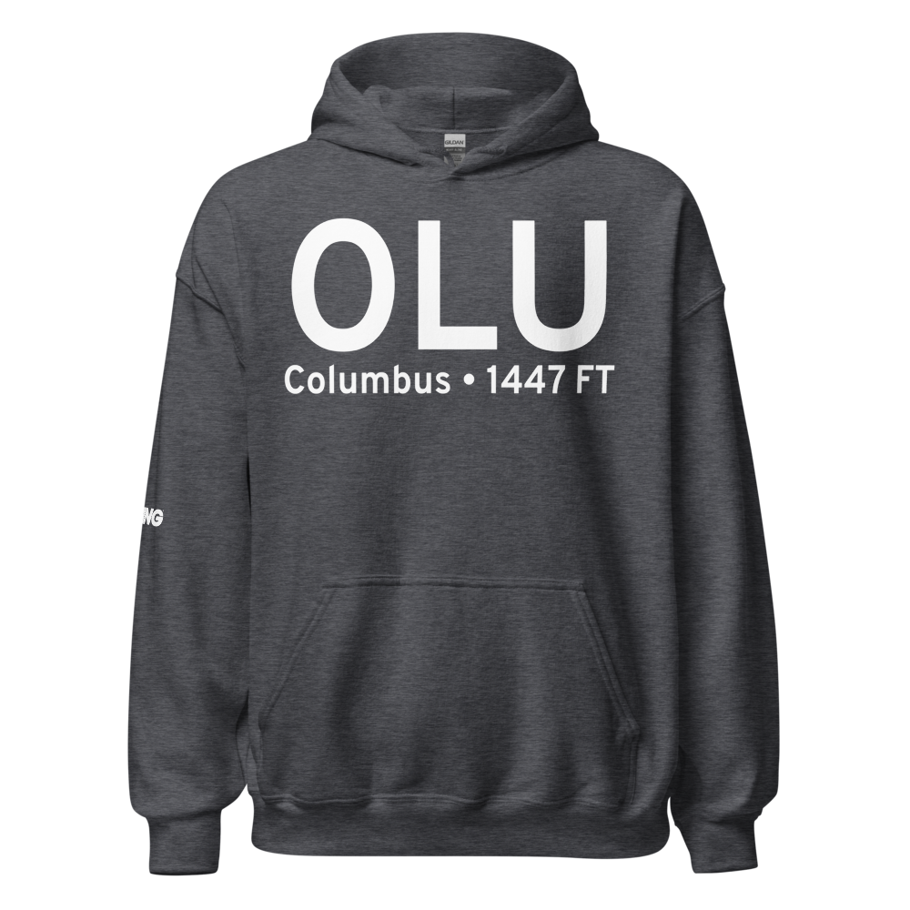 Columbus (KOLU) Airport Hoodie Sweatshirt 