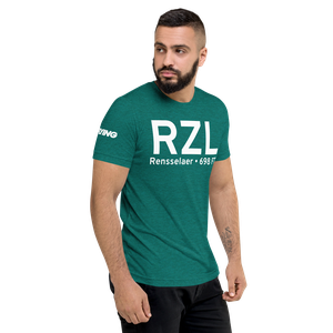 Rensselaer (KRZL) Airport Tri-blend T-Shirt