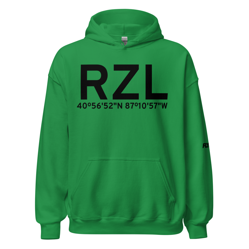 Rensselaer (KRZL) Airport Hoodie Sweatshirt 