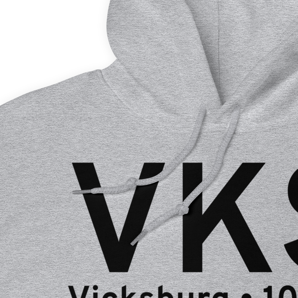 Vicksburg (KVKS) Airport Hoodie Sweatshirt 