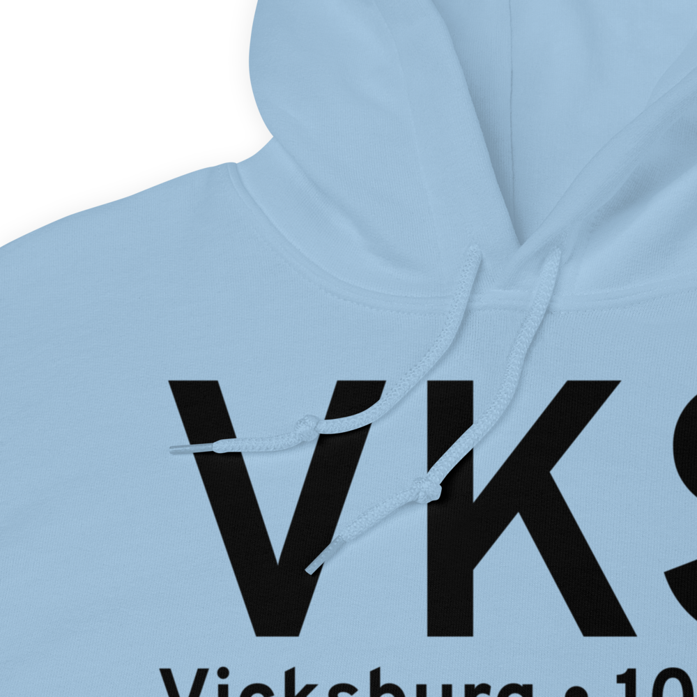 Vicksburg (KVKS) Airport Hoodie Sweatshirt 