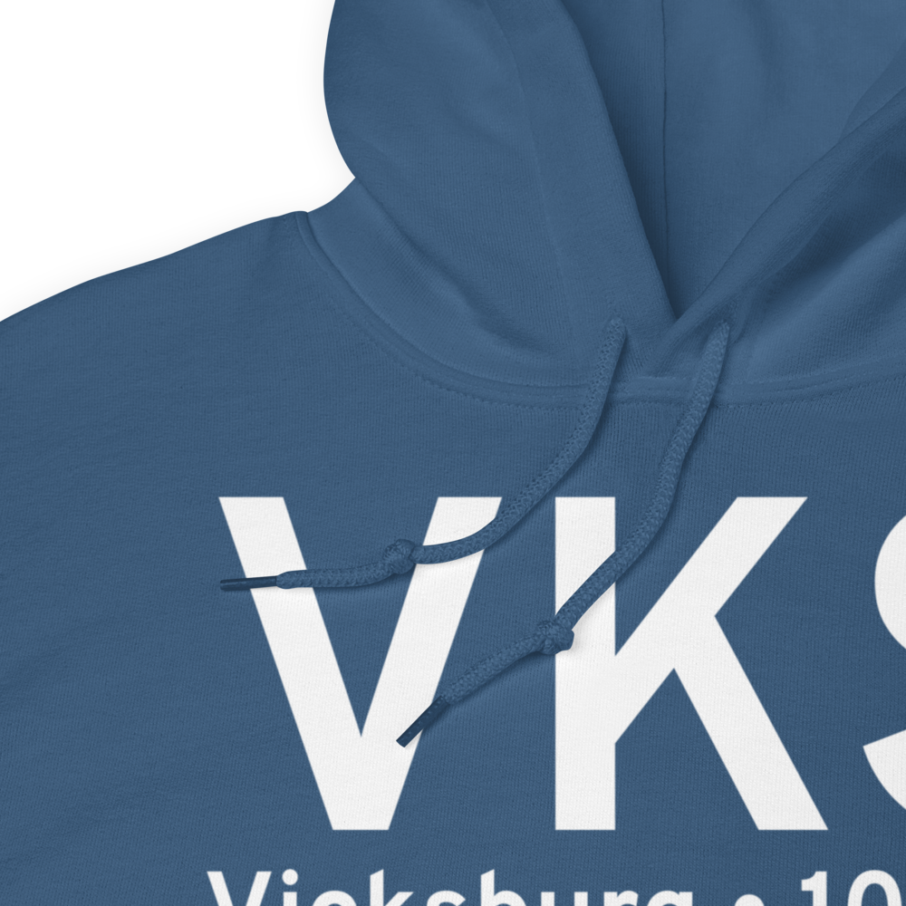 Vicksburg (KVKS) Airport Hoodie Sweatshirt 