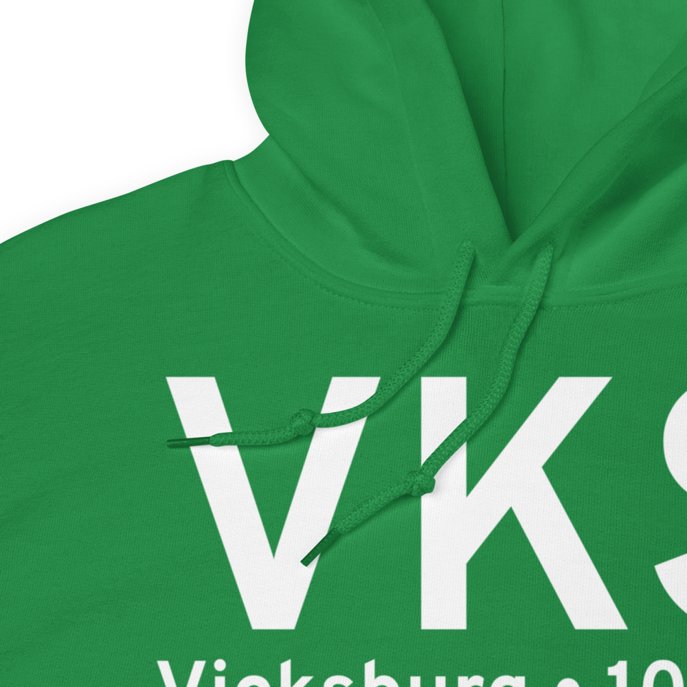 Vicksburg (KVKS) Airport Hoodie Sweatshirt 