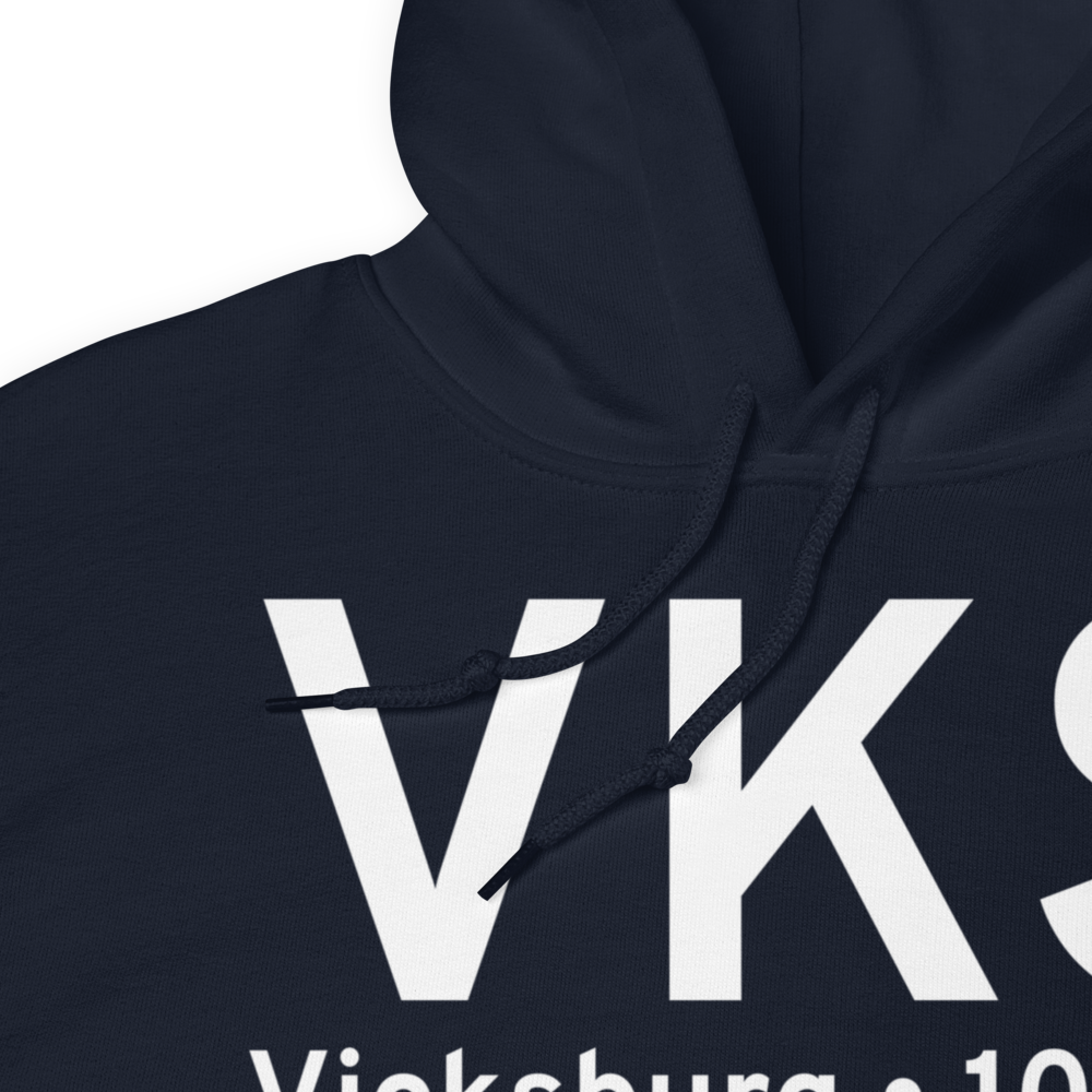 Vicksburg (KVKS) Airport Hoodie Sweatshirt 