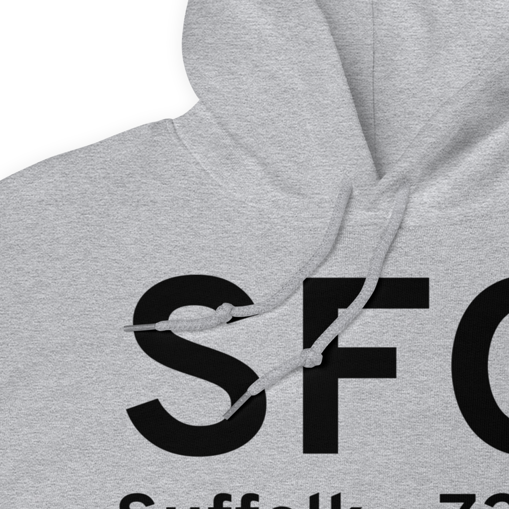Suffolk (KSFQ) Airport Hoodie Sweatshirt 