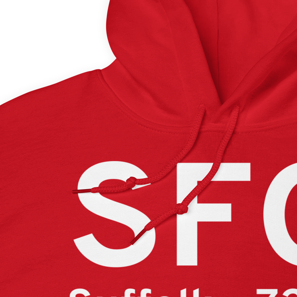 Suffolk (KSFQ) Airport Hoodie Sweatshirt 