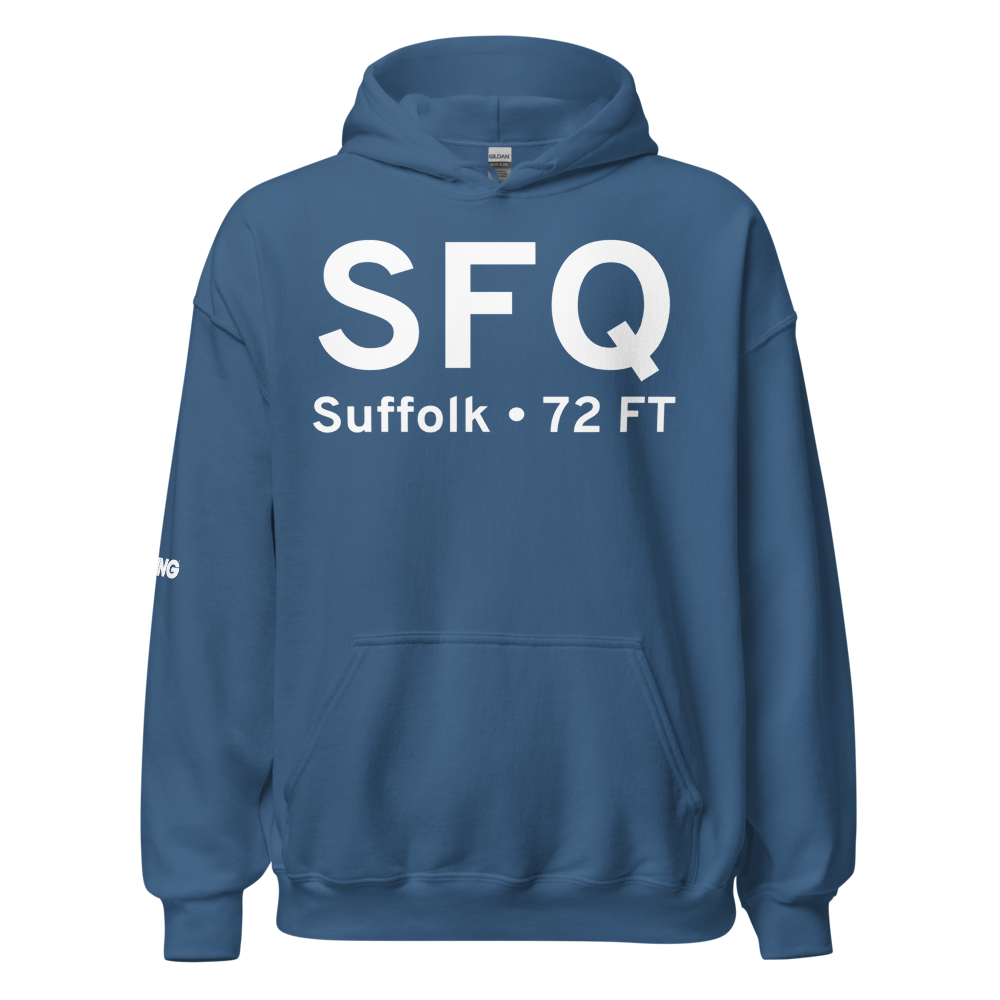 Suffolk (KSFQ) Airport Hoodie Sweatshirt 