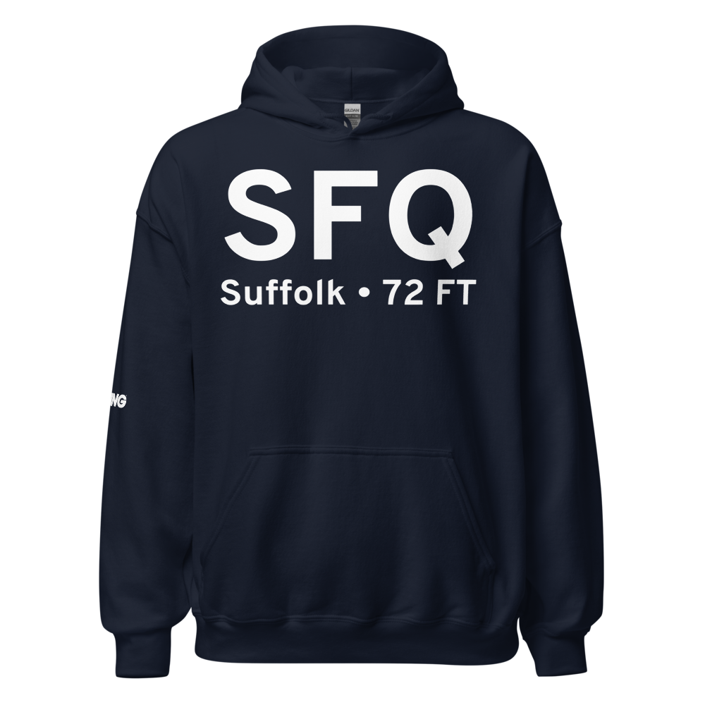 Suffolk (KSFQ) Airport Hoodie Sweatshirt 