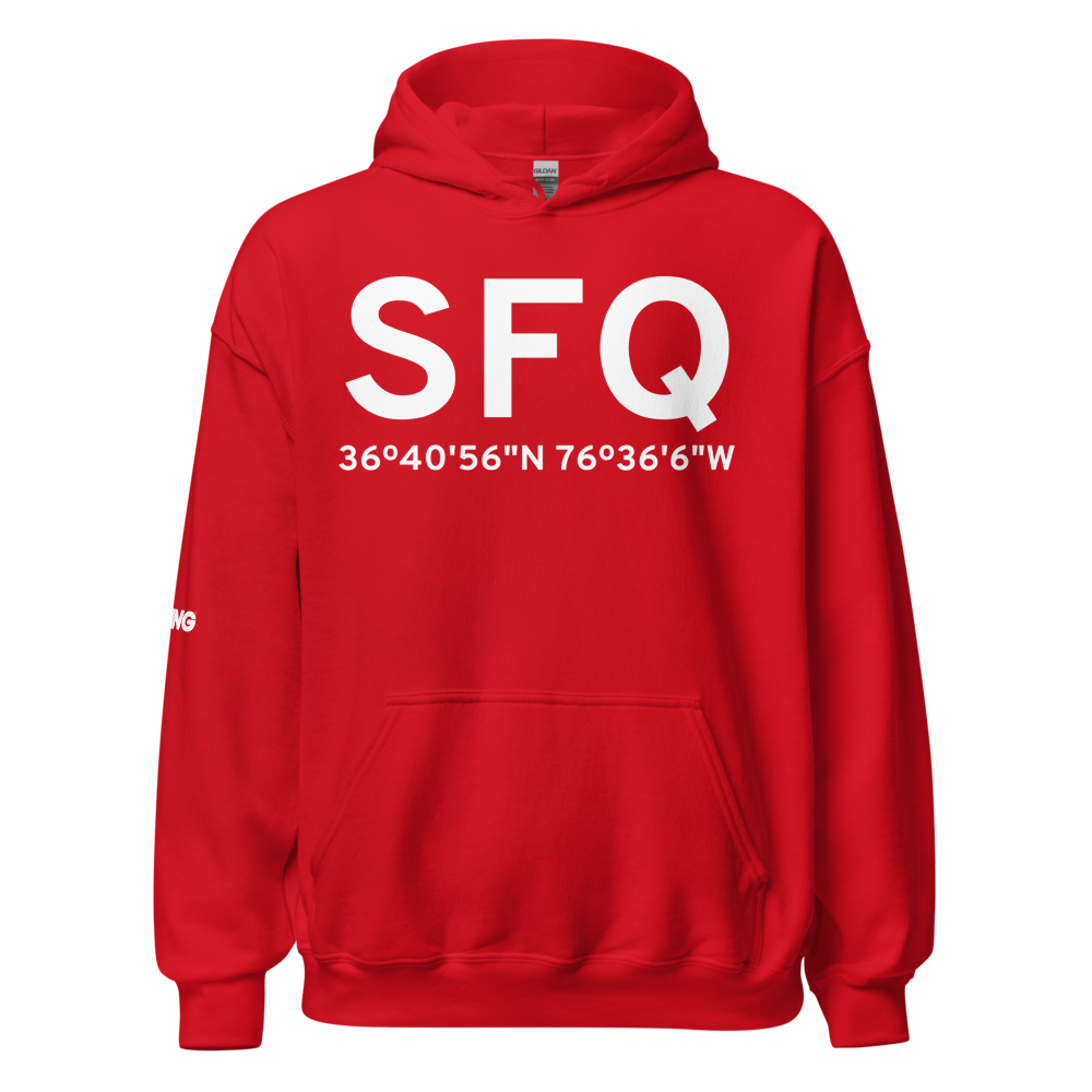 Suffolk (KSFQ) Airport Hoodie Sweatshirt 