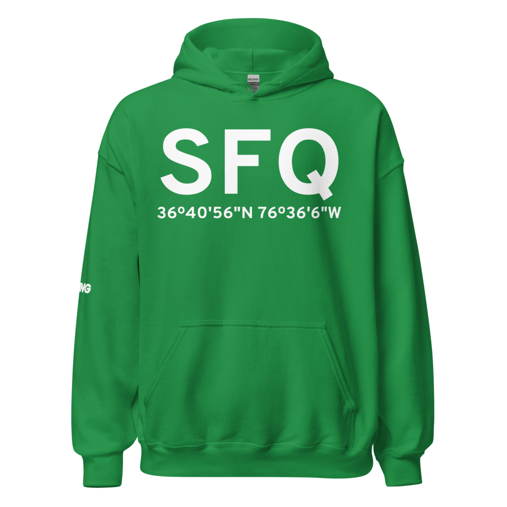 Suffolk (KSFQ) Airport Hoodie Sweatshirt 