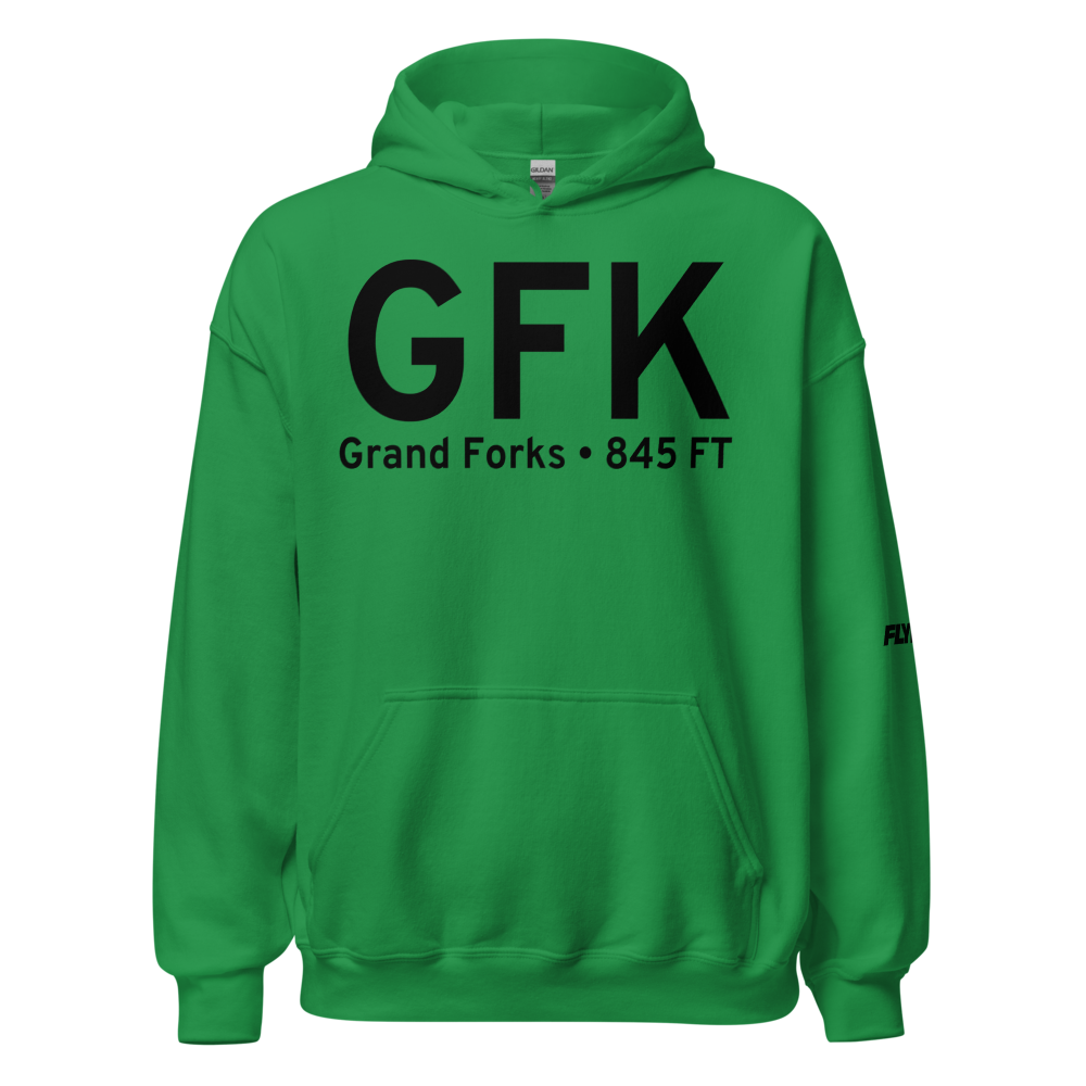 Grand Forks (KGFK) Airport Hoodie Sweatshirt 