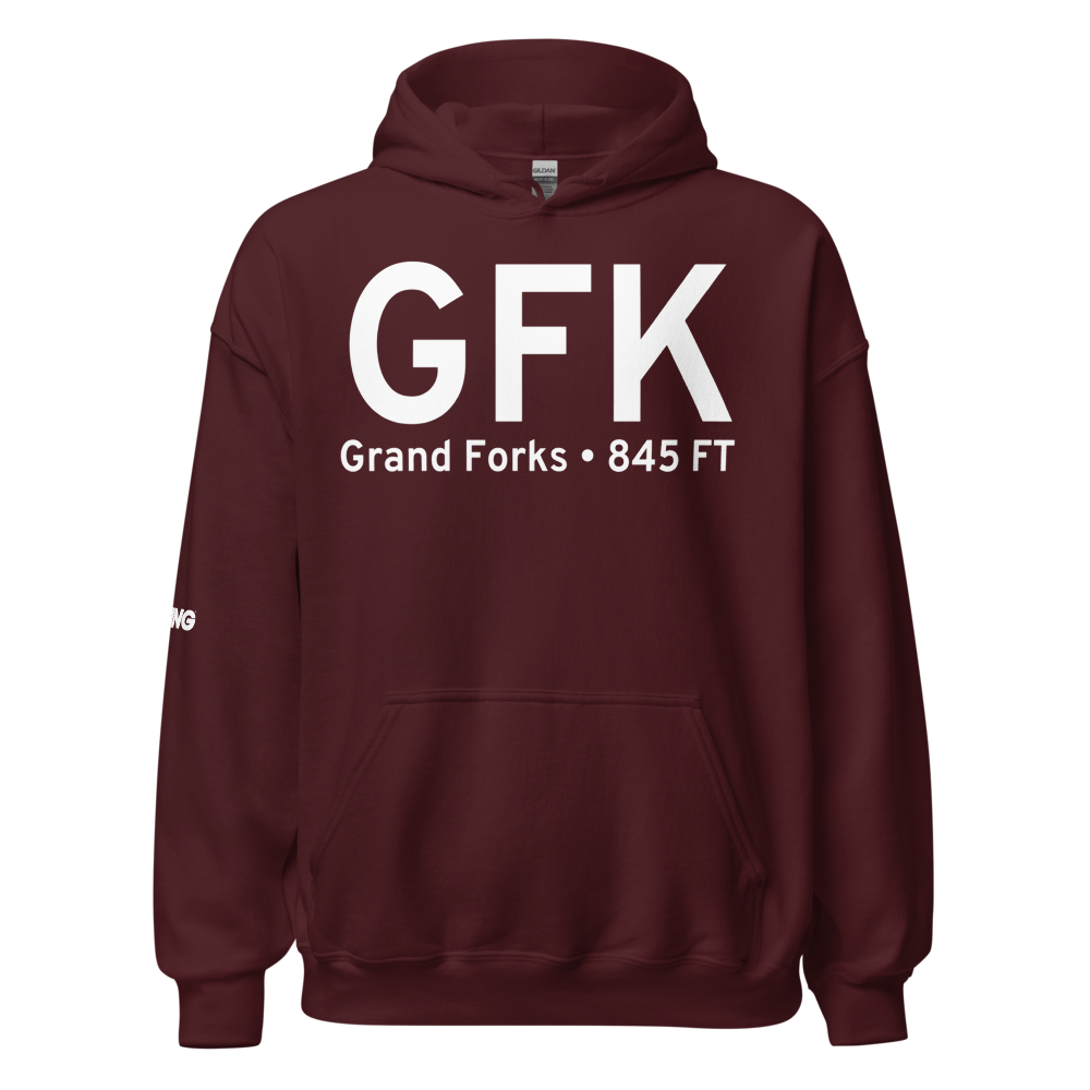 Grand Forks (KGFK) Airport Hoodie Sweatshirt 